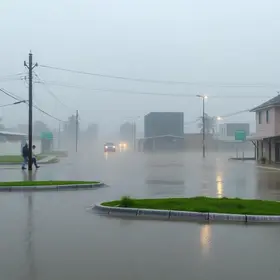 chuva e frio em Campo Grande