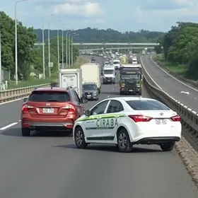 engavetamento na BR-163