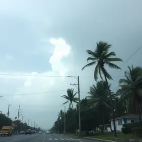 temporais e ventos fortes