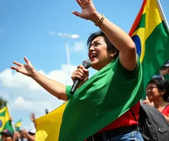 ato pela reeleição de Lula