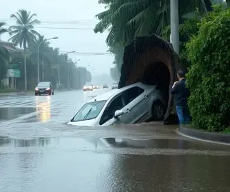 buraco no asfalto